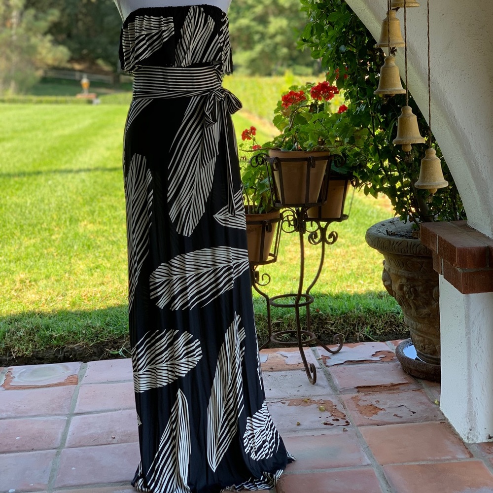 BCBG Maxazria strapless long dress